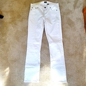 J Crew White Stretch Jeans